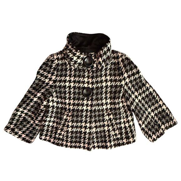 Nygard Collection Vintage Houndstooth Pink, Gray & Black Skirt Suit Size 2 & 4 - Picture 6 of 16